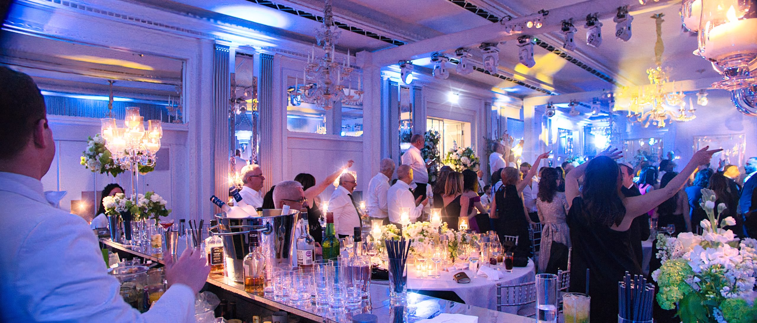 Luxury room dressed and ready for a private event