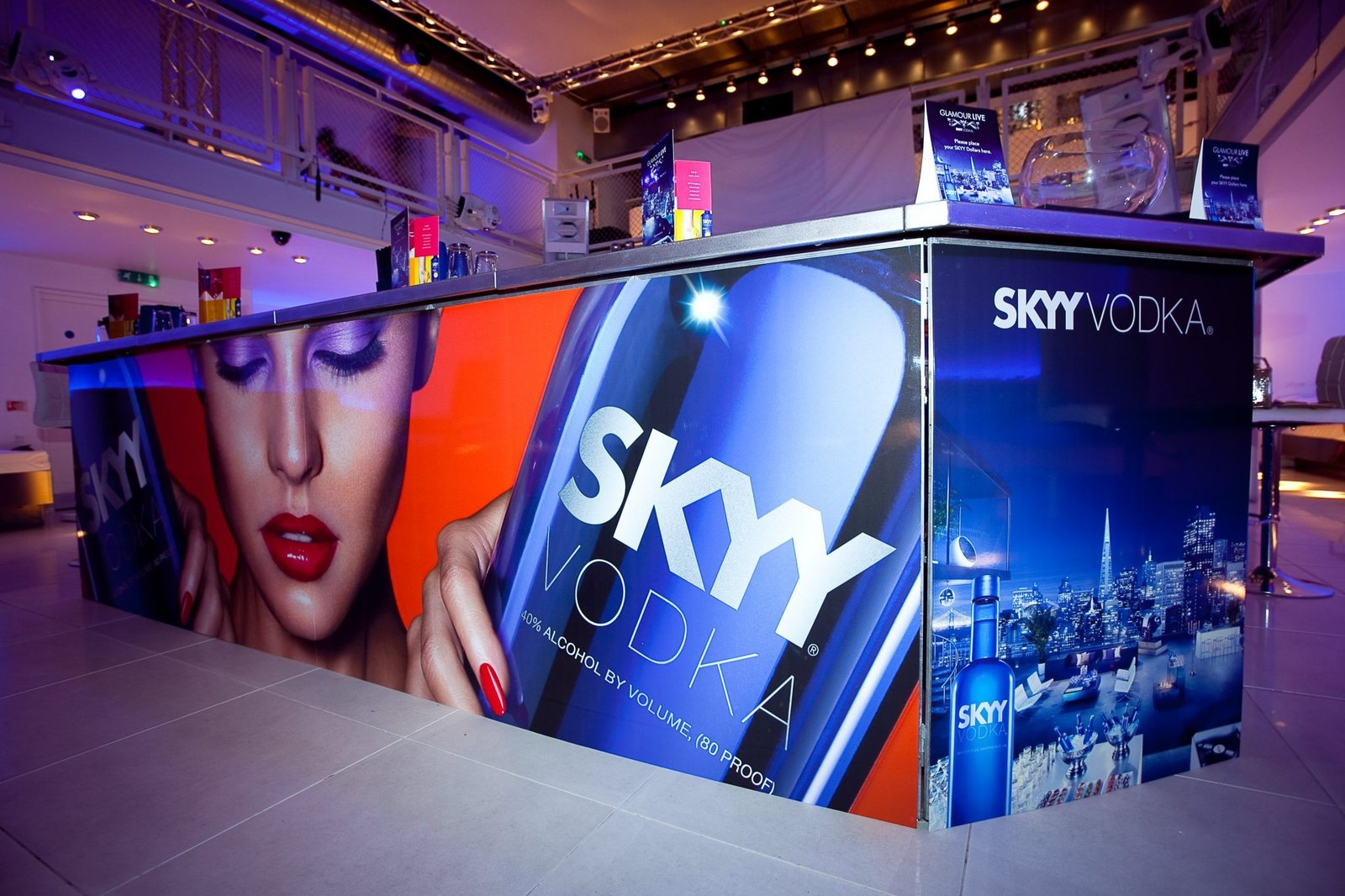 Branded Mobile Bar Hire for Activations venue exterior