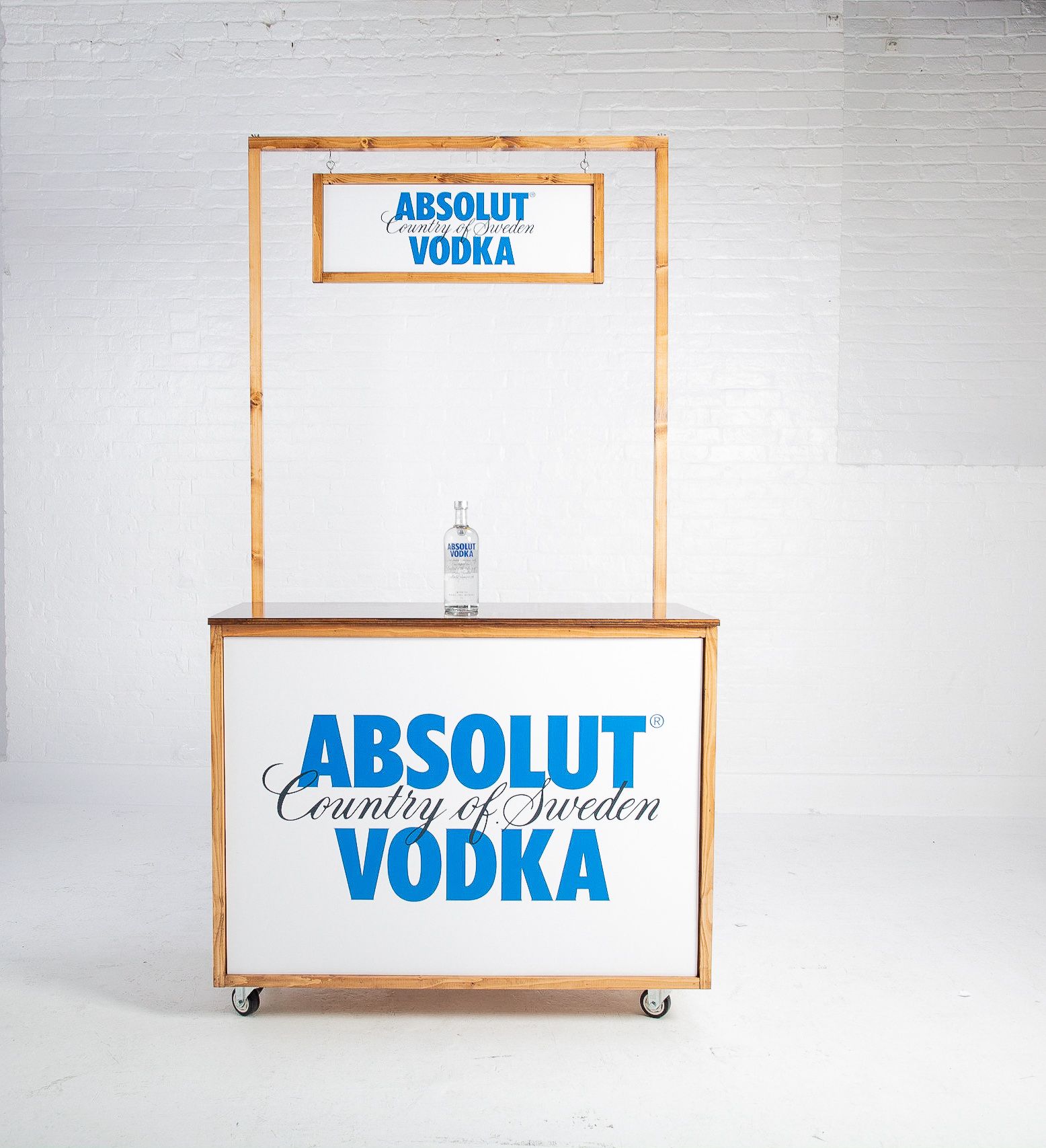 Branded Mobile Bar Hire for Activations venue interior