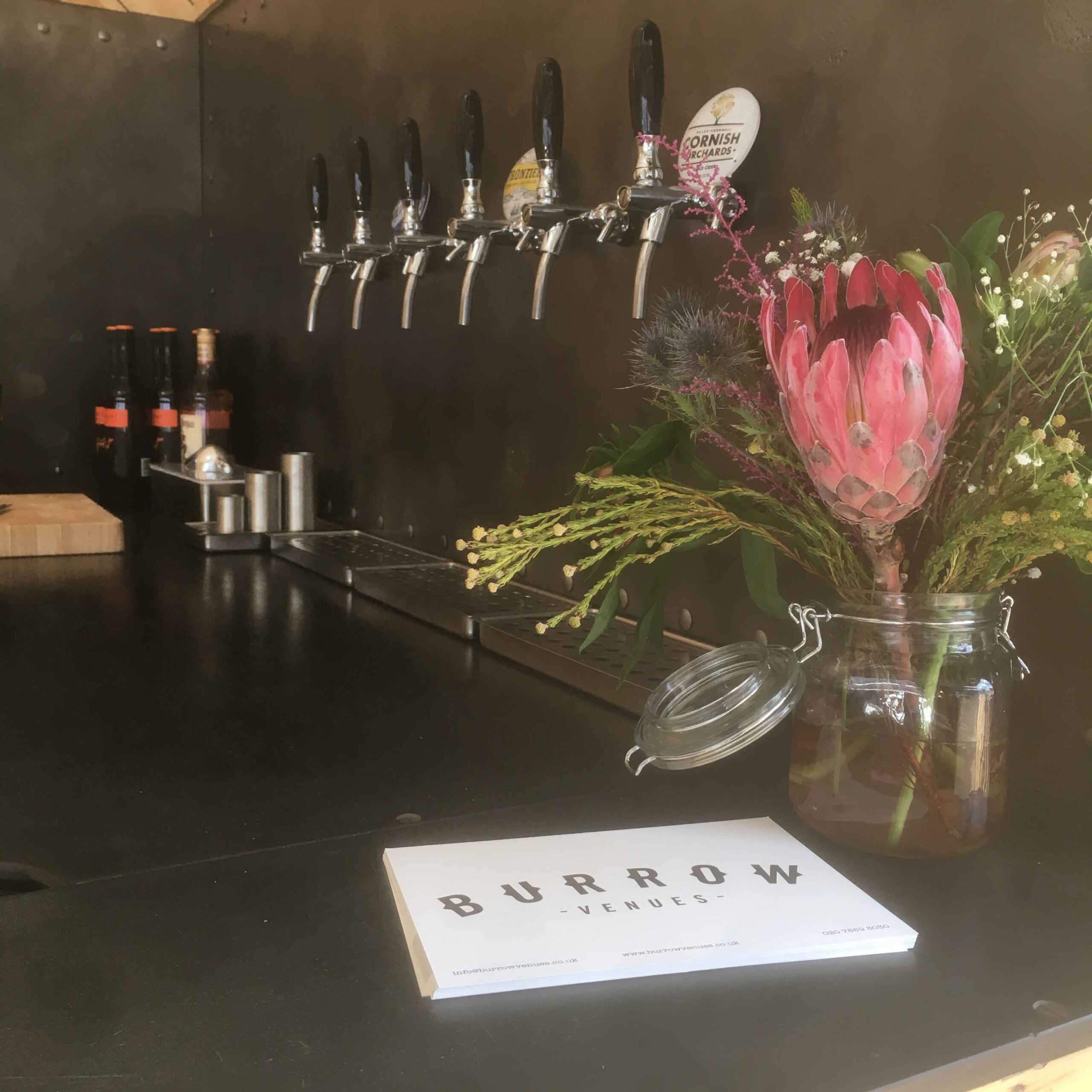 Branded Mobile Bar Hire for Launch Events venue interior