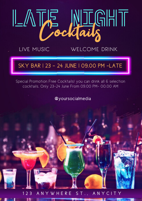 Late Night Cocktails for VIP Rooms venue interior