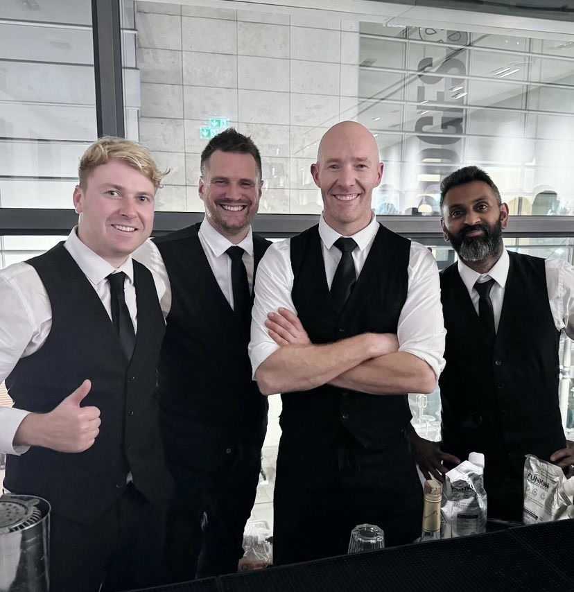 Cocktailhire team running a live drinks service at Represent
