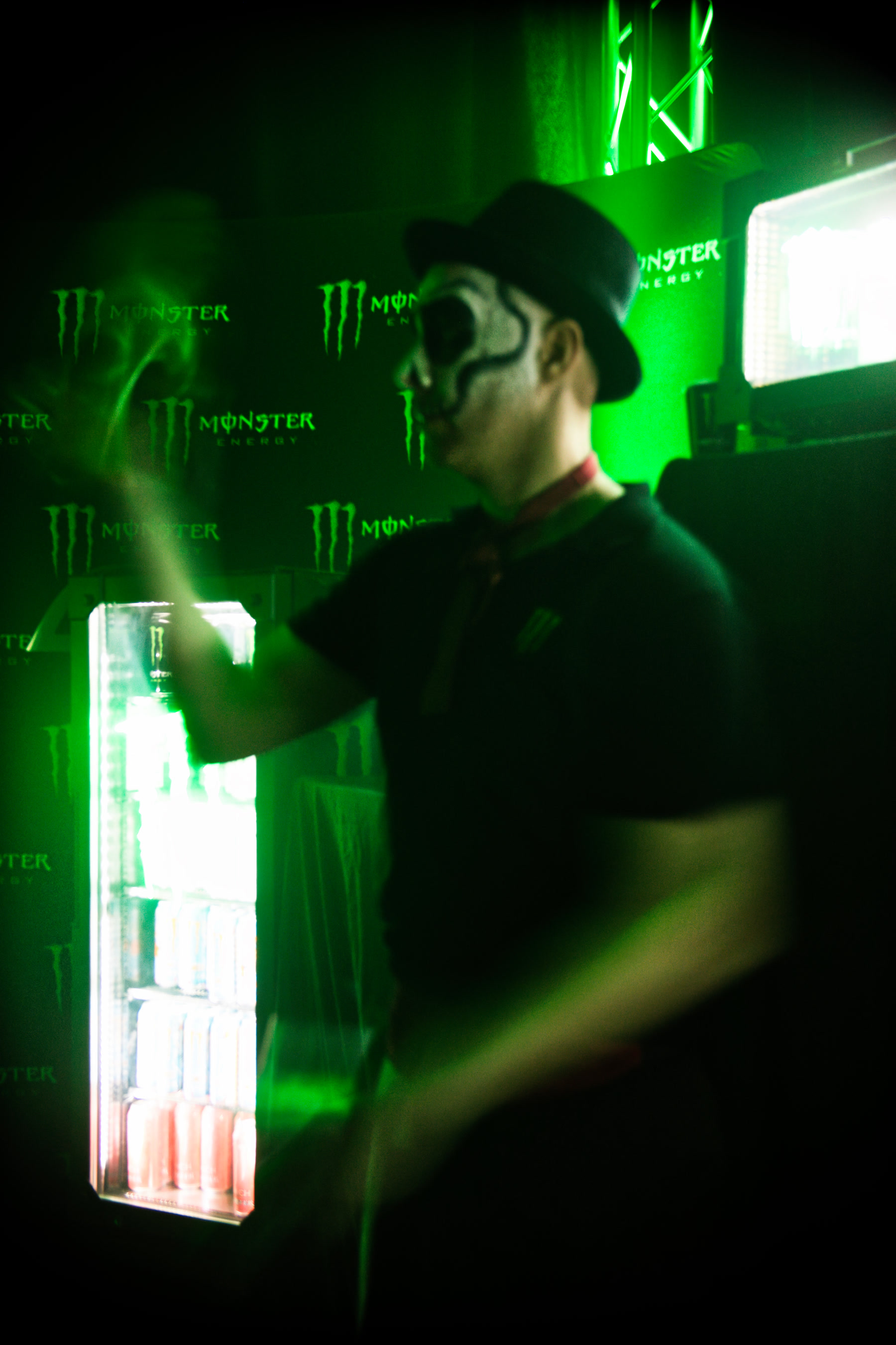 Cocktail bartender working a branded drinks event